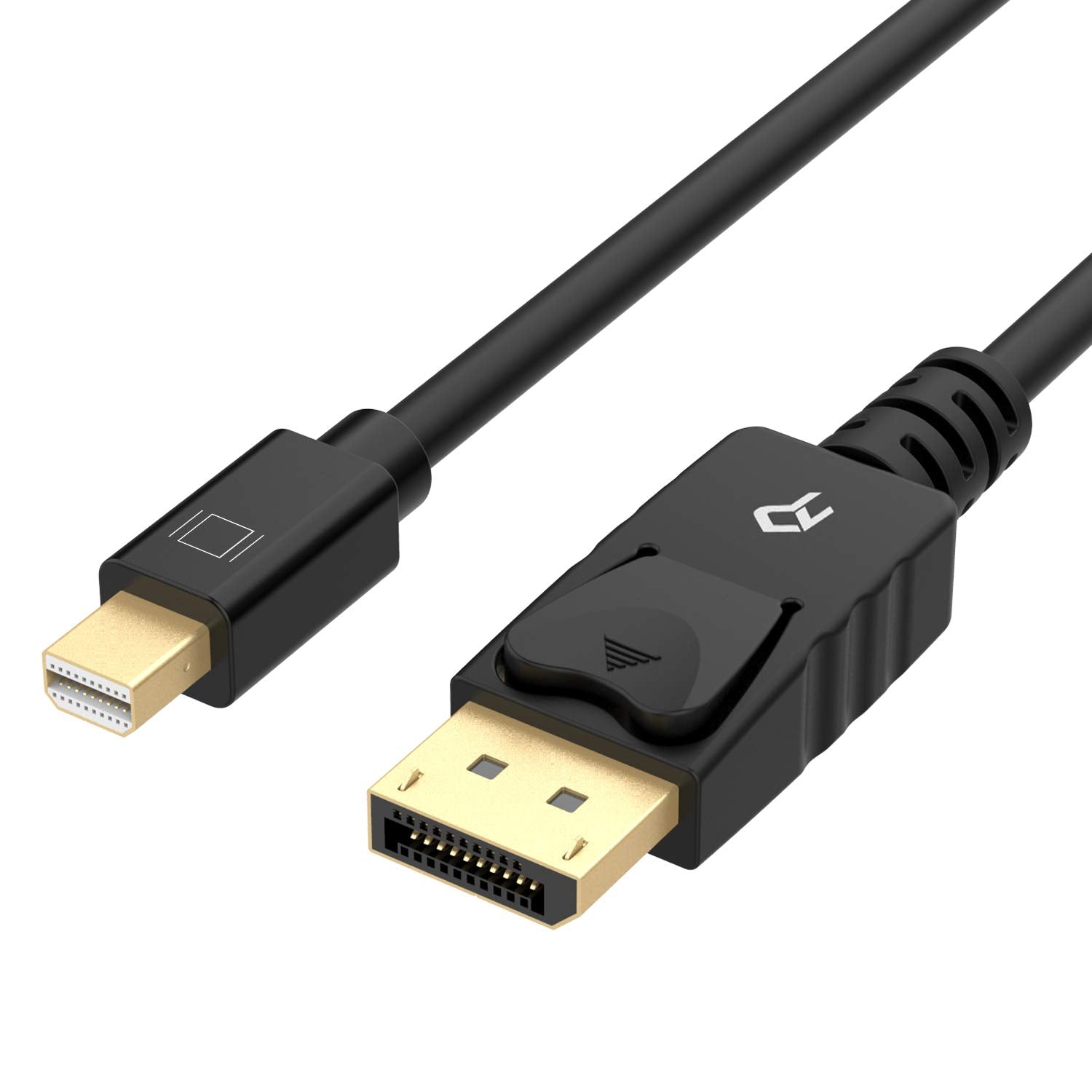 Mini Displayport to Displayport Cable, Mini DP to DP, 4K Ready, Gold Plated, 6 Feet