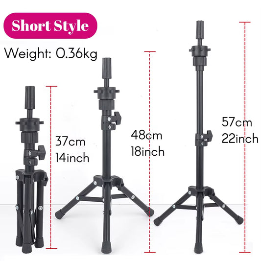 Afro Mannequin Heads with 100%Real Hair with Adjustable Tripod Hairdressing Dolls Training Head for Practice Styling Braiding