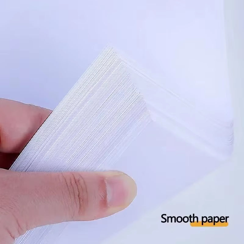 100Pcs/Lot A4 White Printer Paper Office Suppliesdraft Multi-Purpose Business Printing Information Draft Wood Pulp Copy Papers