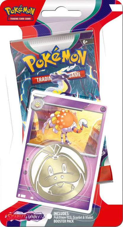 Scarlet & Violet Base Set Espathra Checklane BLISTER Pack (Booster Pack, Promo Card & Coin)