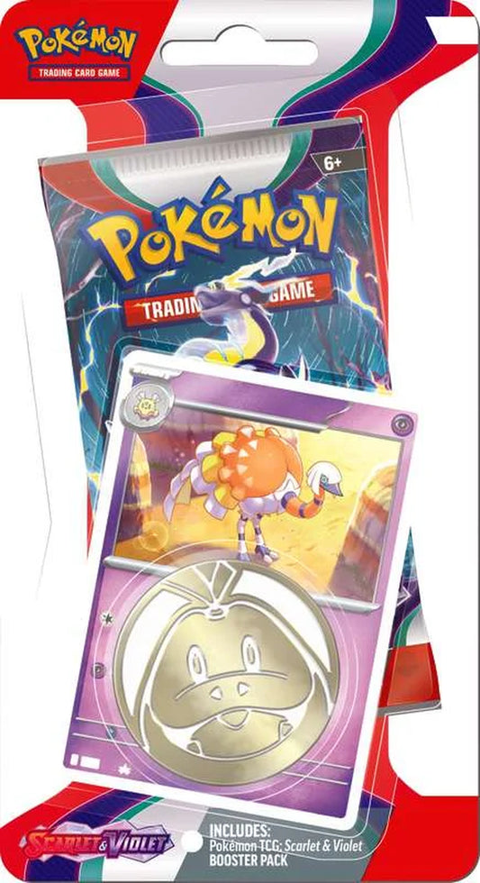 Scarlet & Violet Base Set Espathra Checklane BLISTER Pack (Booster Pack, Promo Card & Coin)